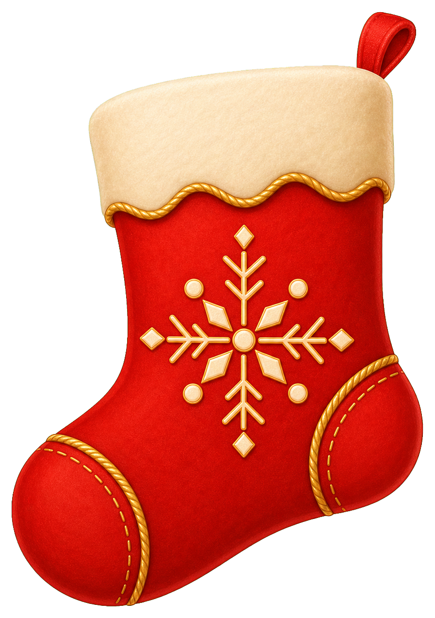 Preview for Blank Christmas Stocking Sticker Graphic