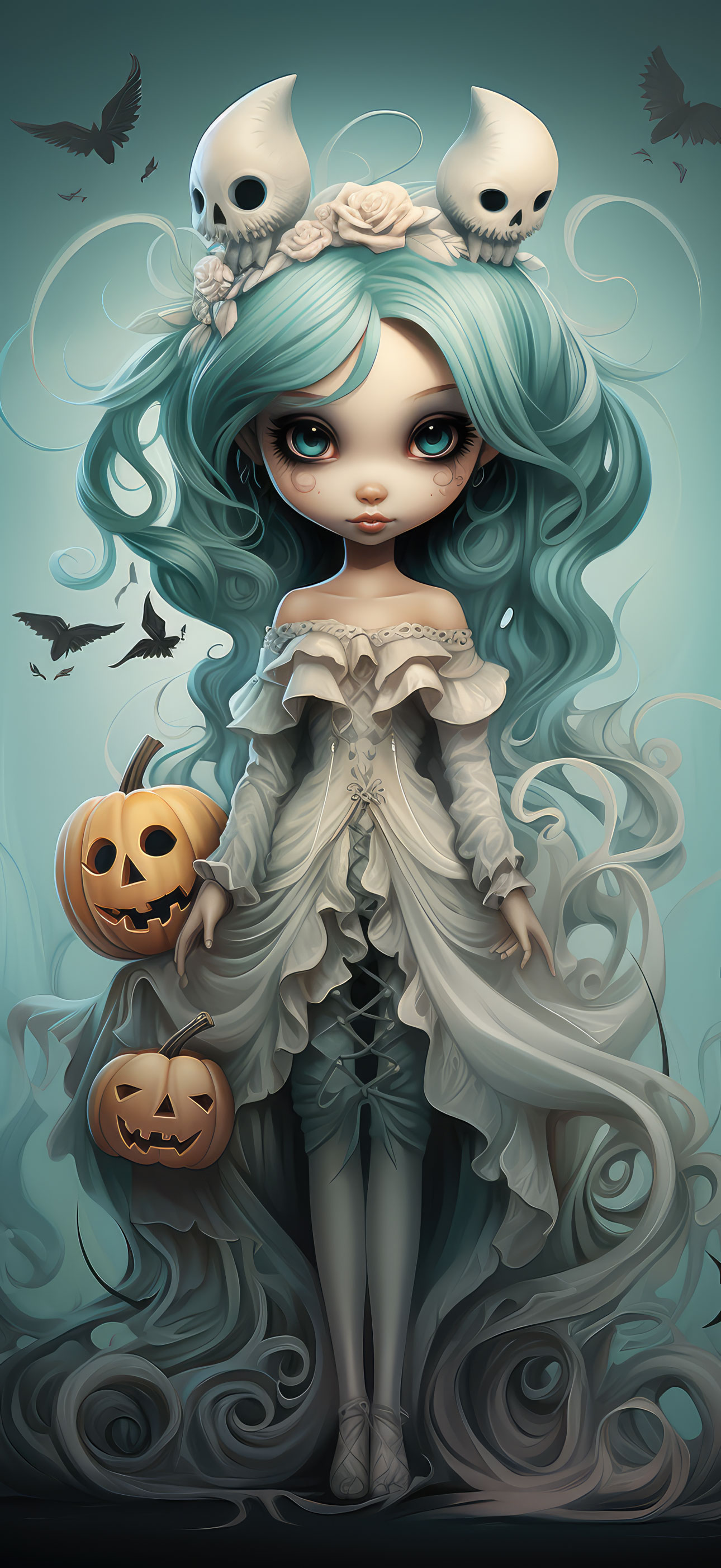 Preview for Halloween-doll-illustration-halloween-phone-background-76675