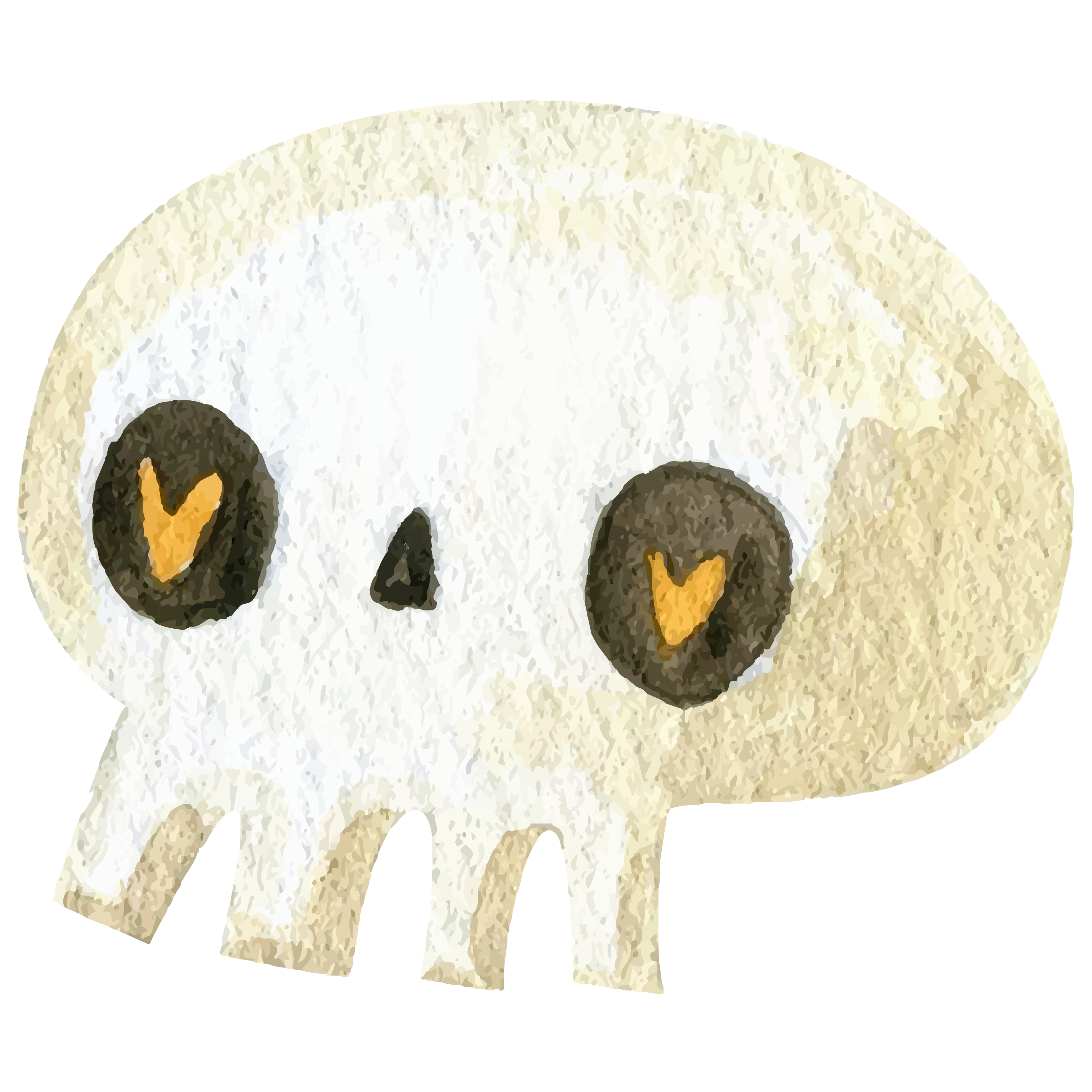 Preview for Cute-cartoon-skull-illustration-halloween-watercolor-sticker-b5037