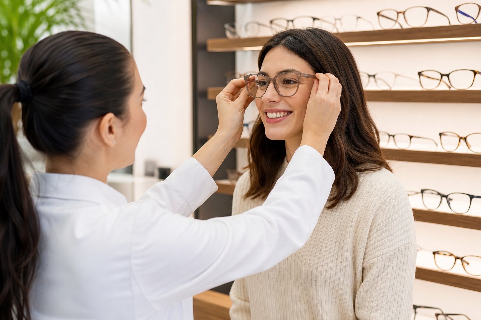 Preview for Optometry Clinic Staff Background Stock Image