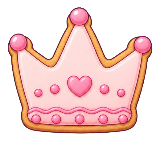 Preview for Crown Cookie Sticker For Birthday Designs
