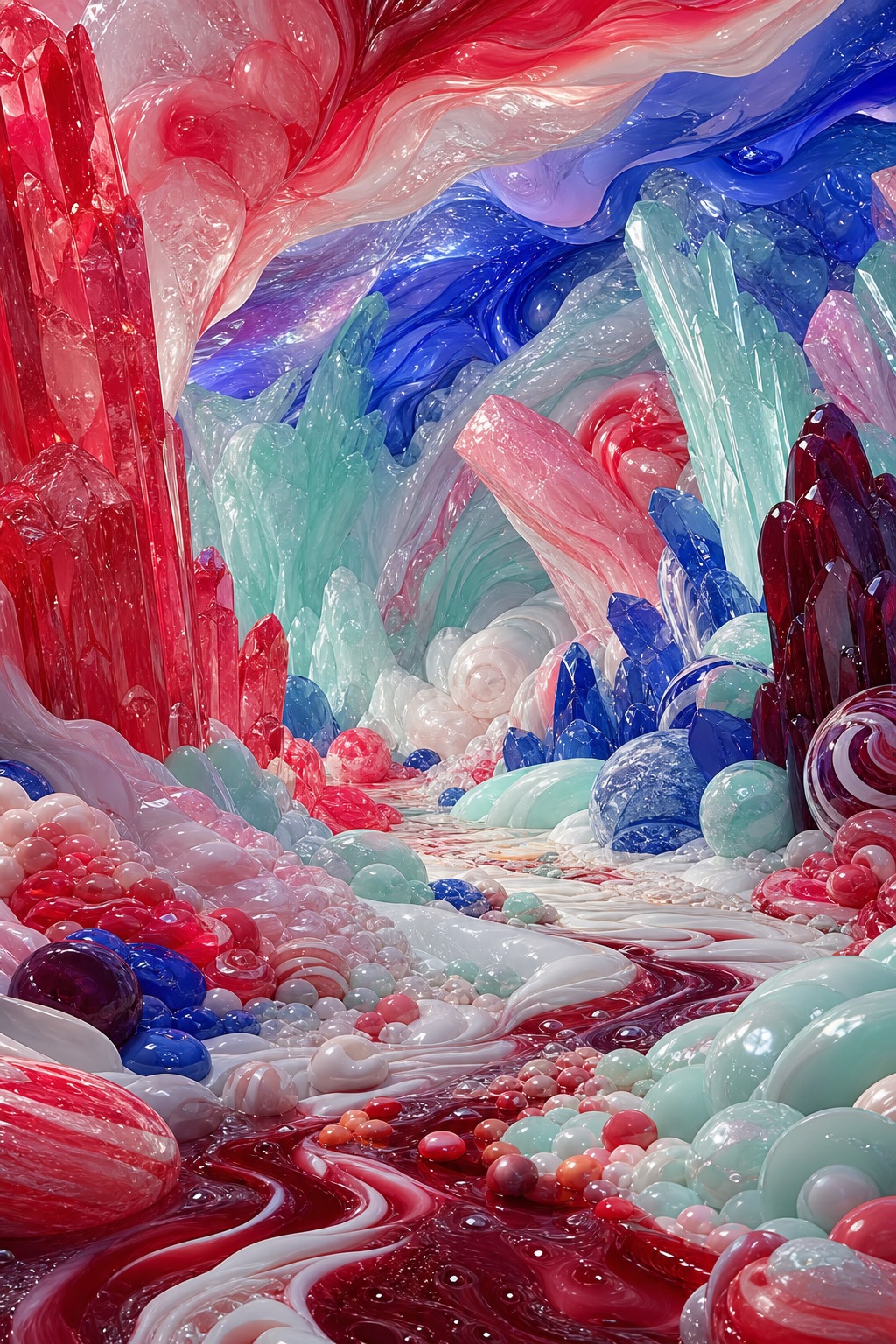 Preview for Surreal Candy Cave Background