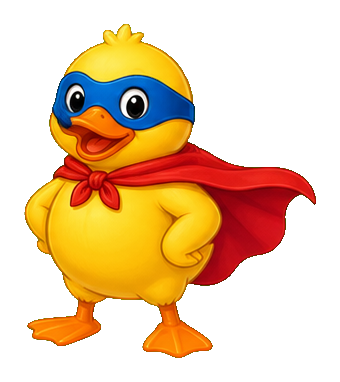 Preview for Duck Superhero Sticker