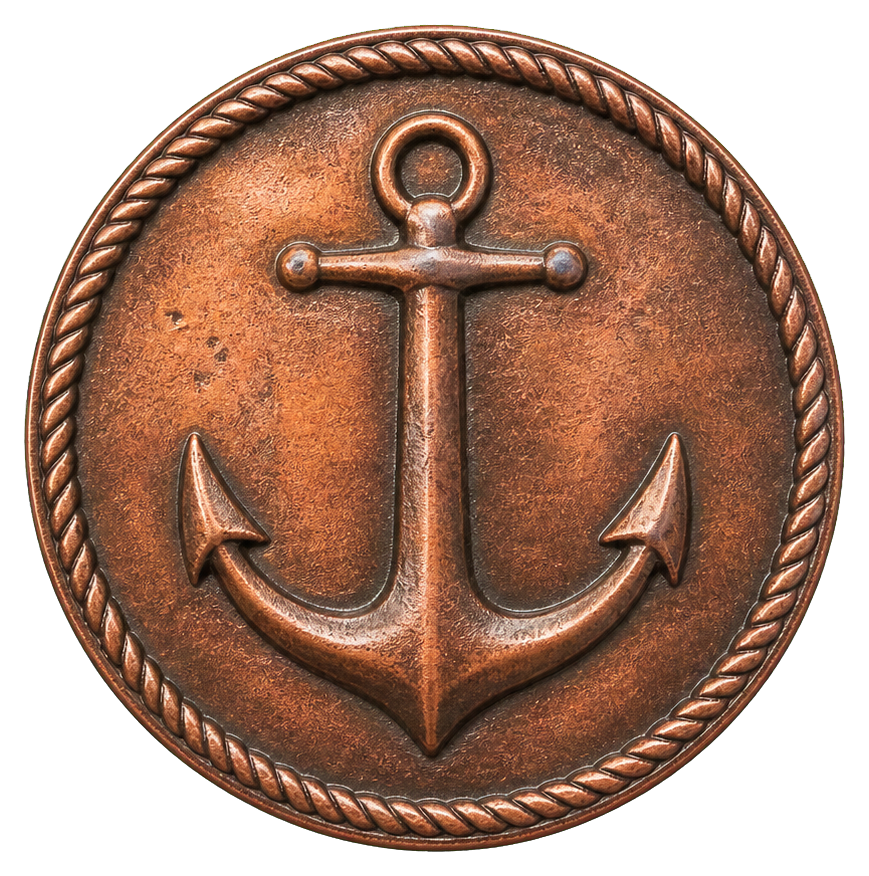 Preview for Copper Anchor Coin Sticker