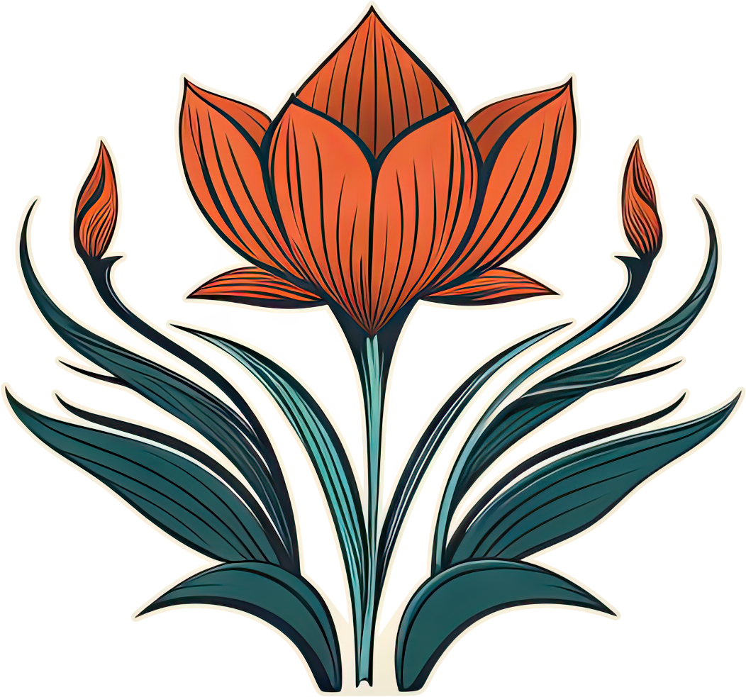 Preview for Stylized-tulip-illustration-logo-flower-sticker-b5350