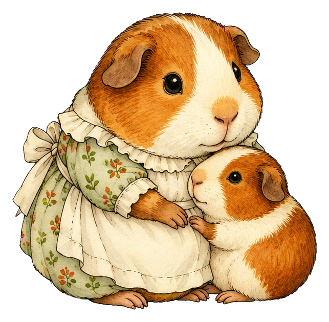 Preview for Guinea Pig Mama And Baby