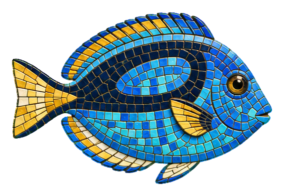 Preview for Mosaic Tropical Fish Blue Tang