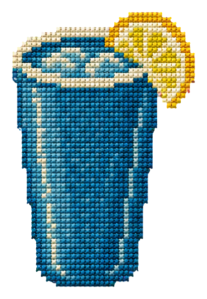 Preview for Cross Stitch Picnic Lemonade Glass