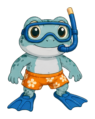 Preview for Snorkeler Frog Sticker