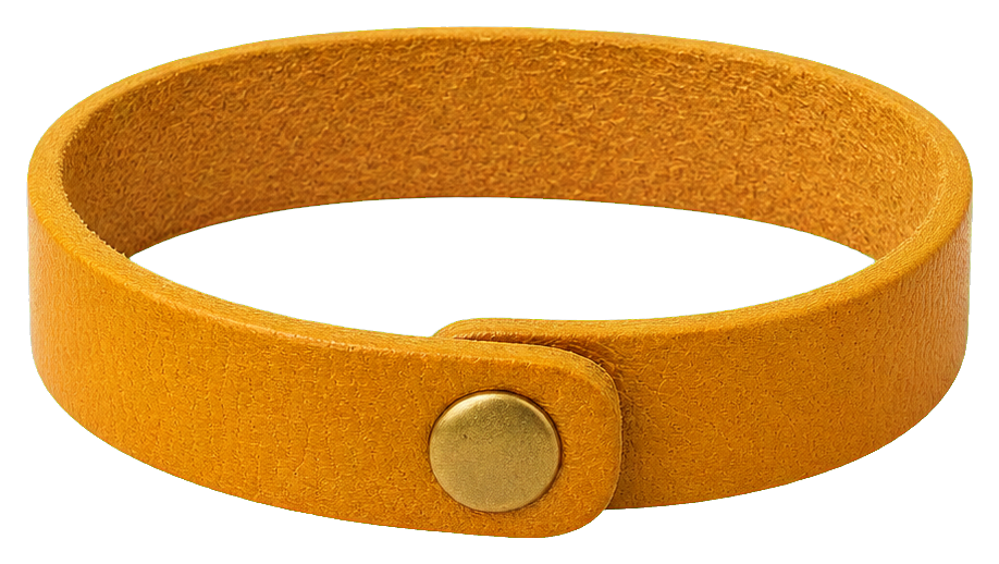 Preview for Mustard Leather Bracelet Cuff Sticker