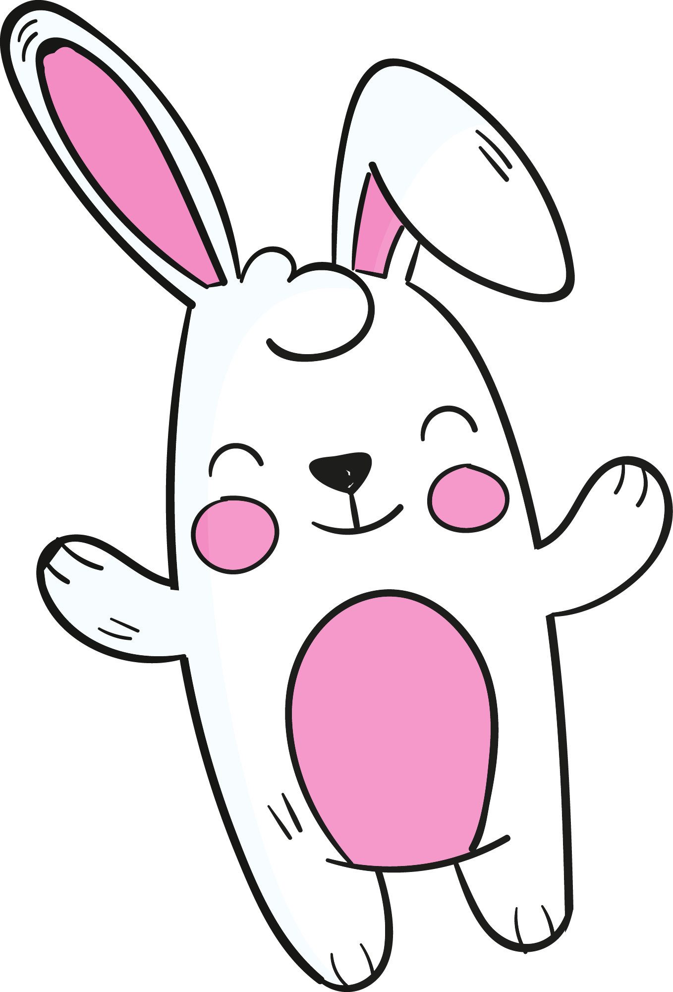 Preview for Cartoon-bunny-illustration-easter-sticker-52c14