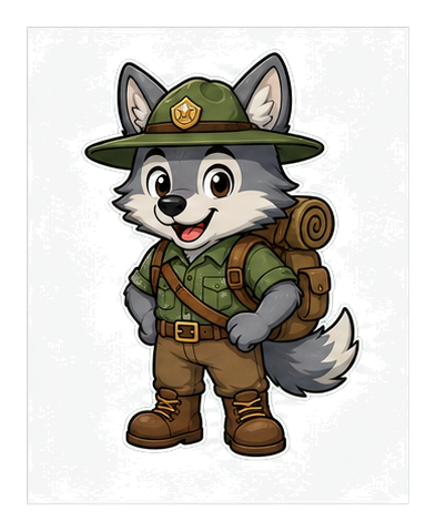 Preview for Ranger Wolf Sticker