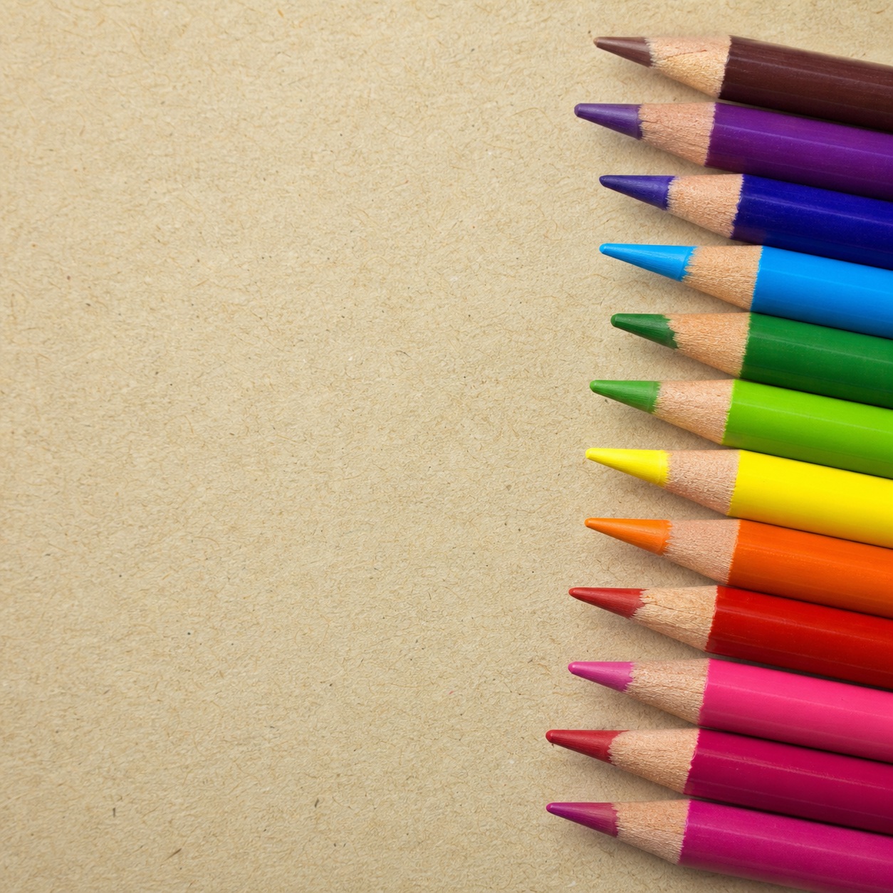 Preview for Colored Pencils On Paper Background