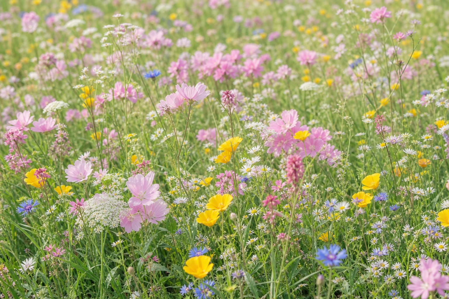 Preview for Pastel Spring Meadow Background