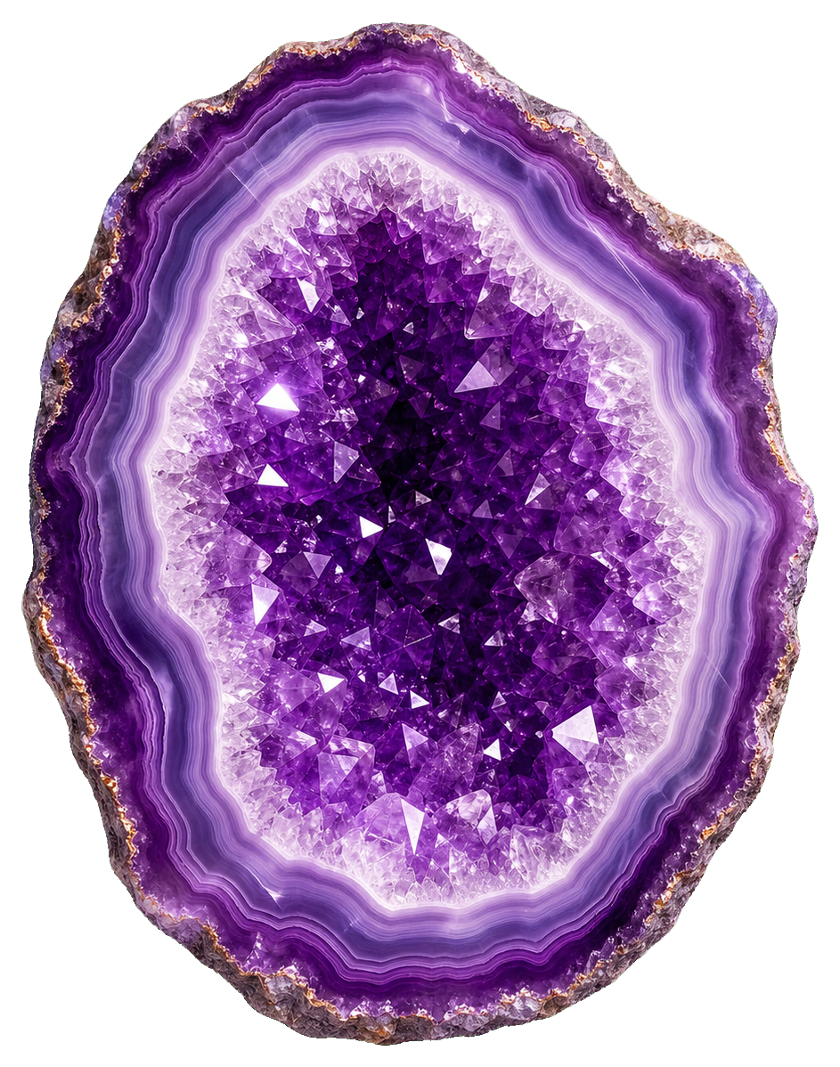 Preview for Purple Geode Slice Sticker