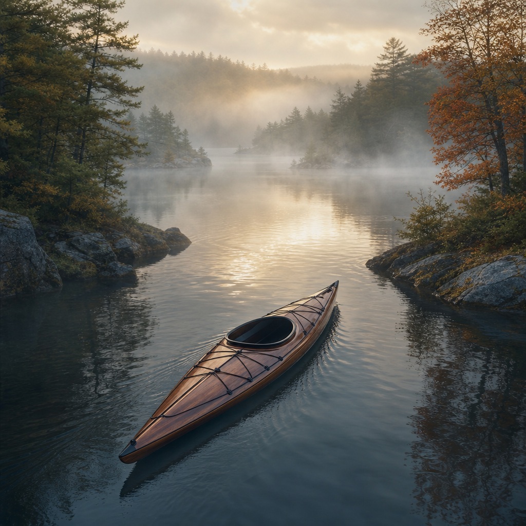 Preview for Misty Kayak Background For Creative Projects