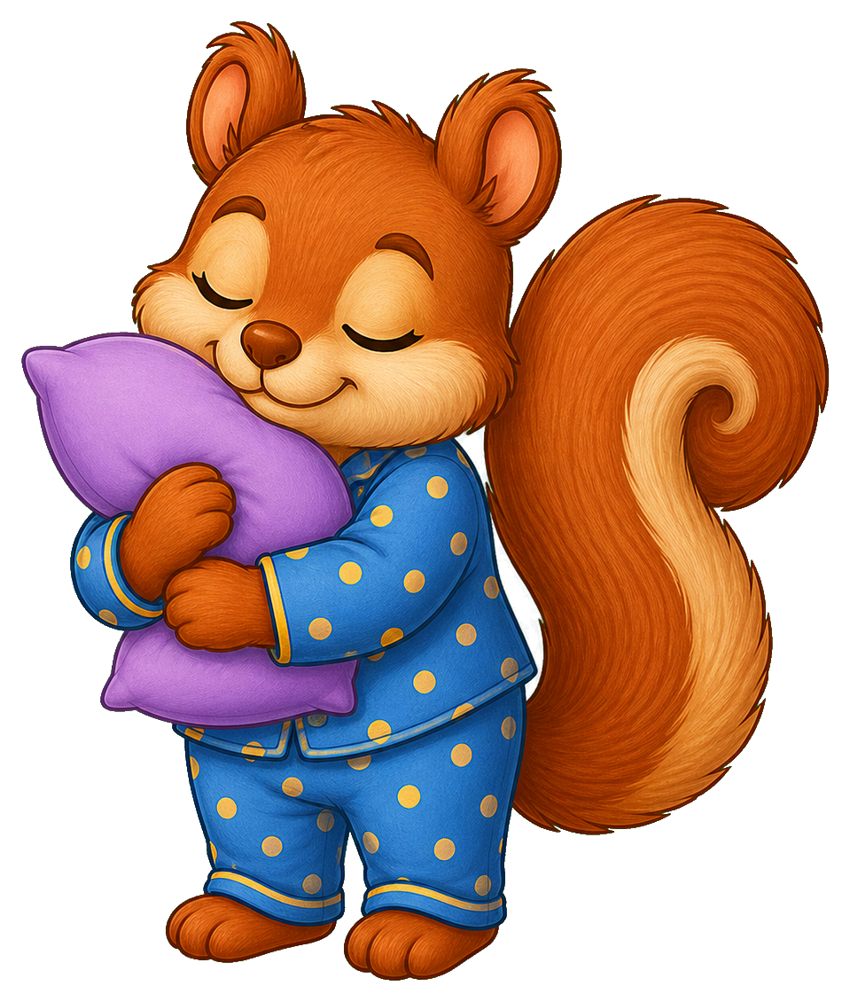 Preview for Sleepy Squirrel Sticker For Cute Designs
