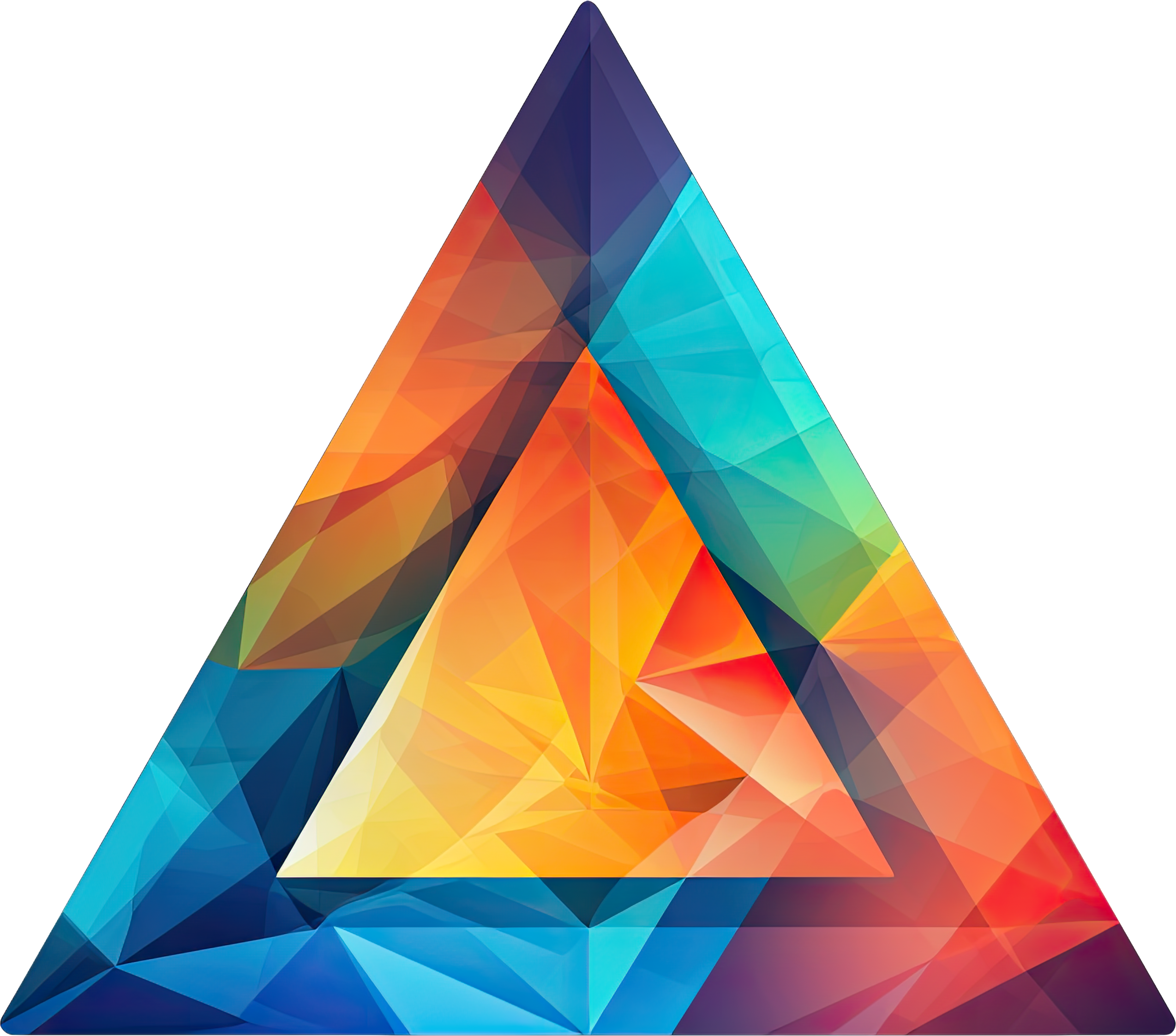 Preview for Low-poly-triangle-artwork-logo-colorful-sticker-62f9f