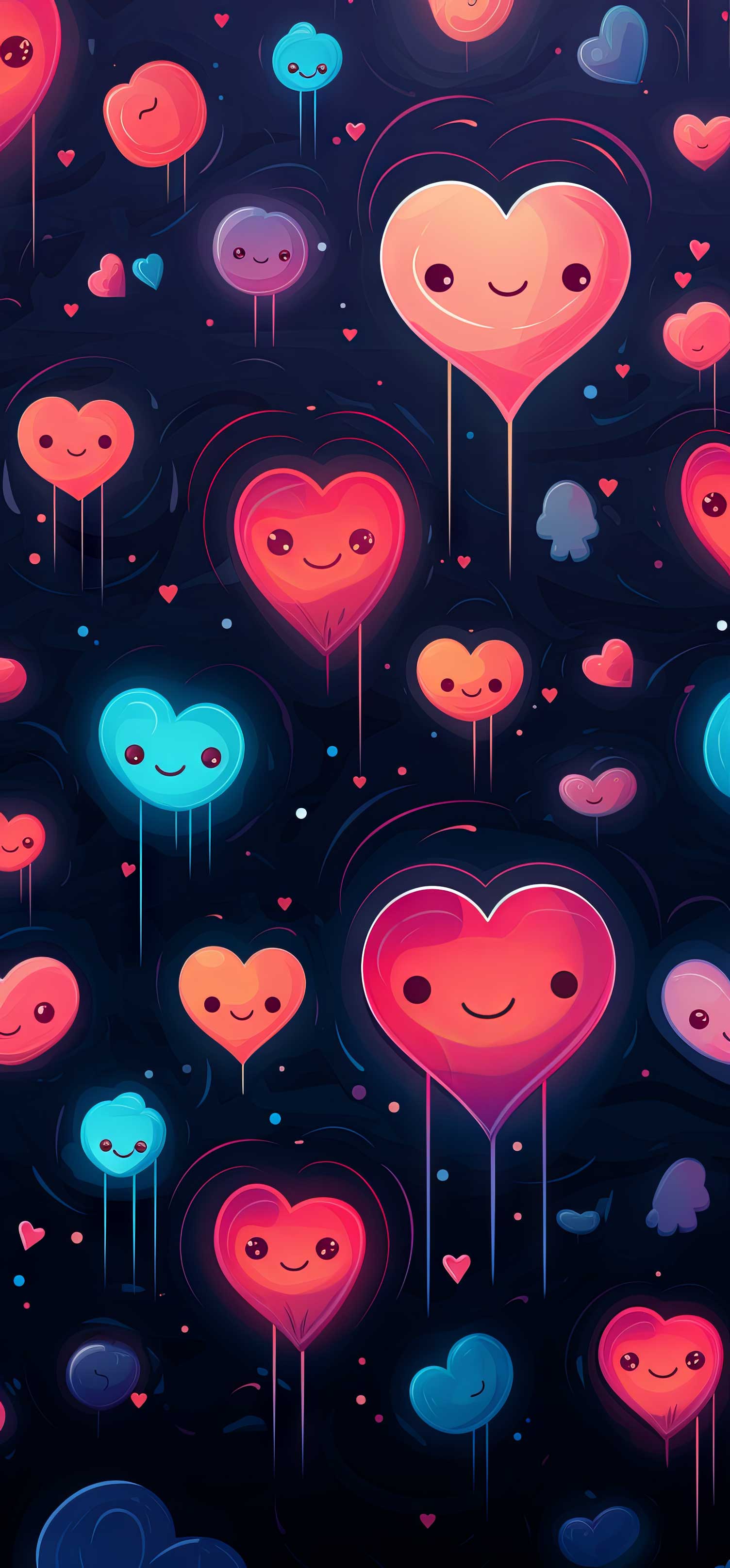 Preview for Colorful-heart-pattern-design-heart-phone-background-6e514