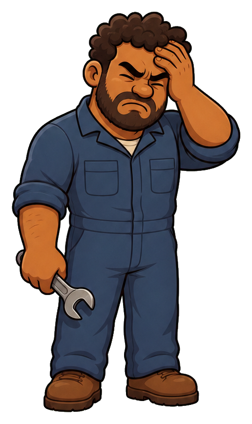 Preview for Frustrated Mechanic Sticker