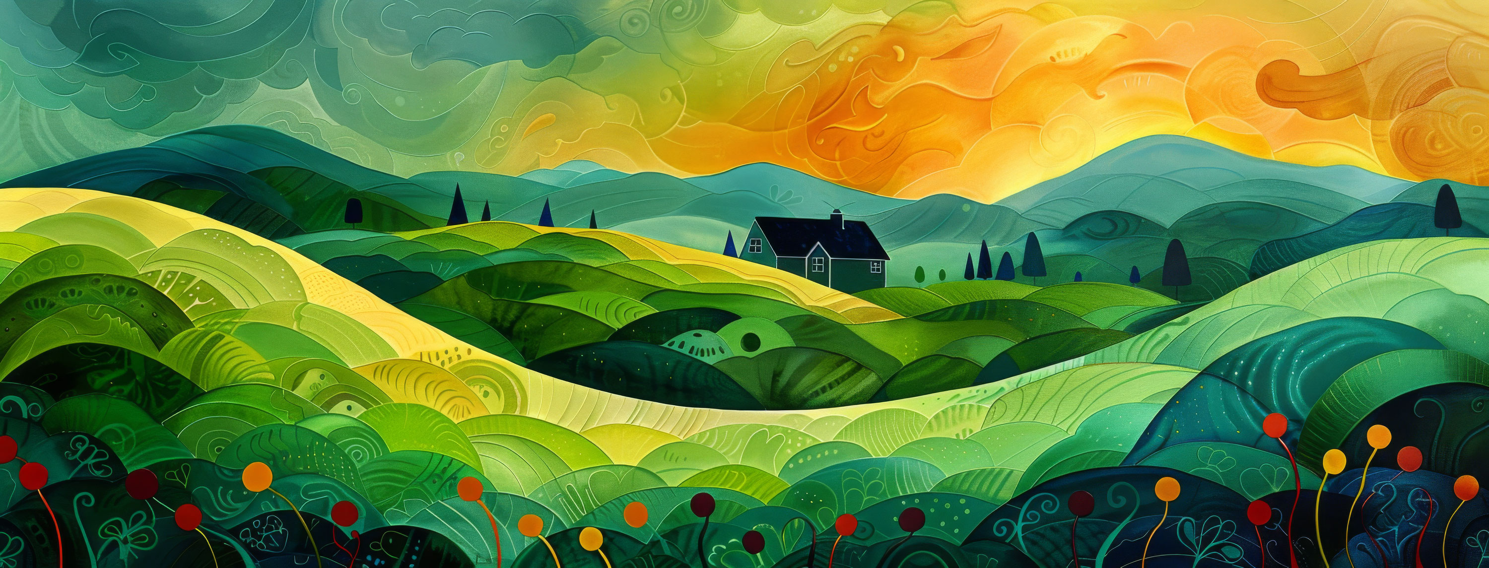 Preview for Vibrant-landscape-painting-st-patricks-background-b5152