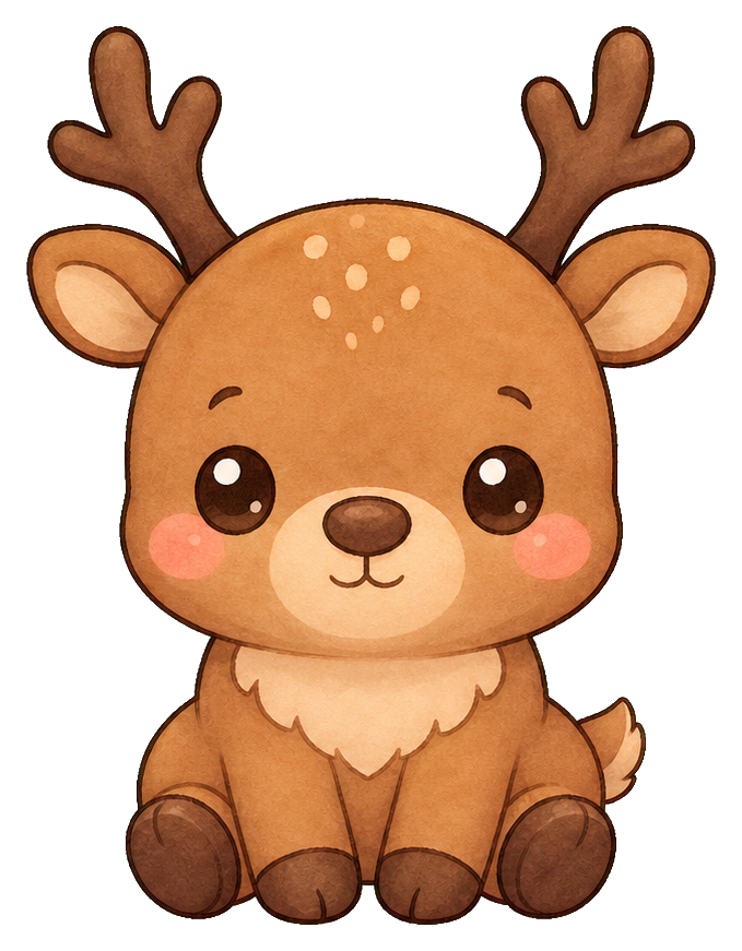 Preview for Pastel Reindeer Sticker Graphic