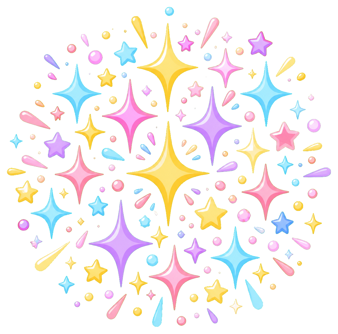 Preview for Grand Twinkle Cluster Sparkle Sticker