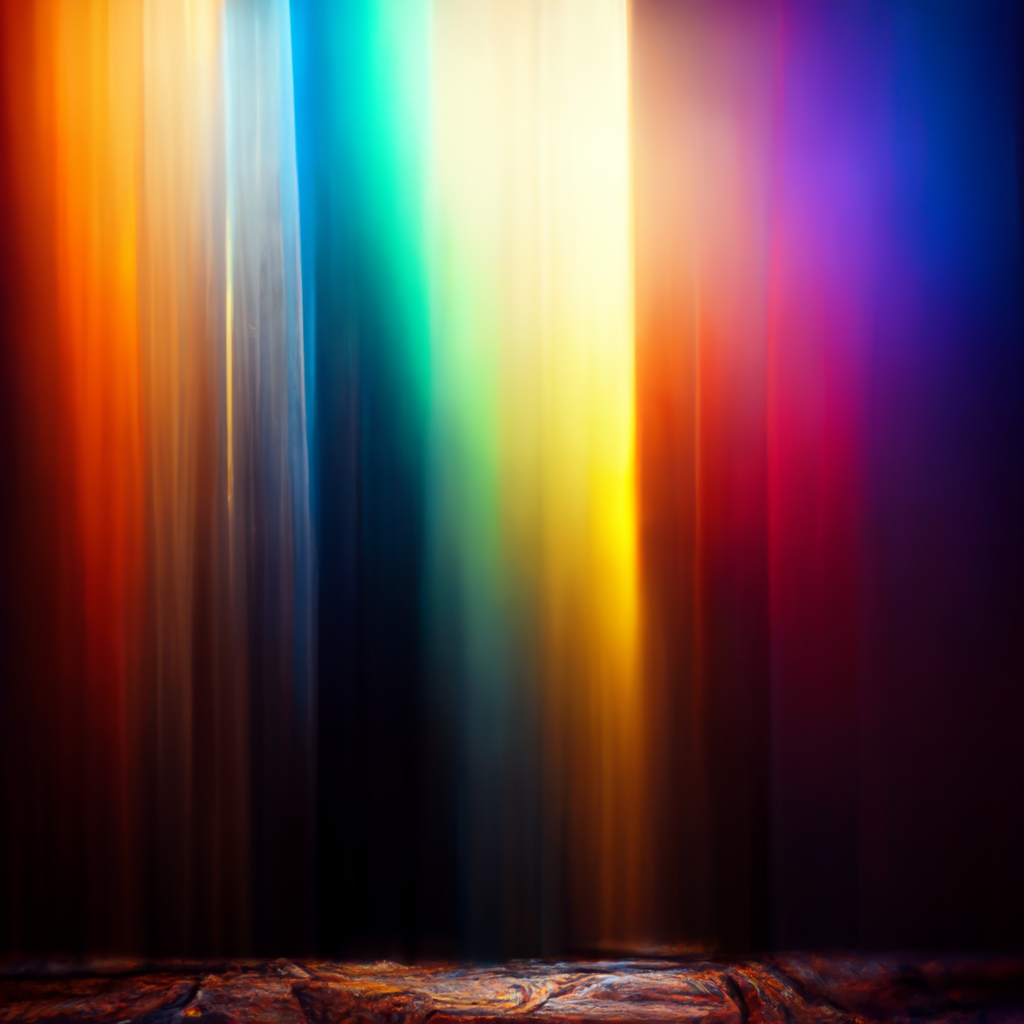 Preview for Colorful-light-beams-wooden-floor-ai-images-background-dfd47