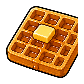 Preview for Waffle Square Sticker