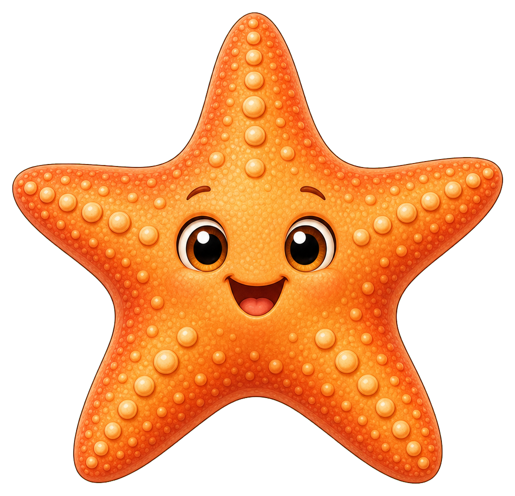 Preview for Starfish Sticker Graphic For Ocean Designs