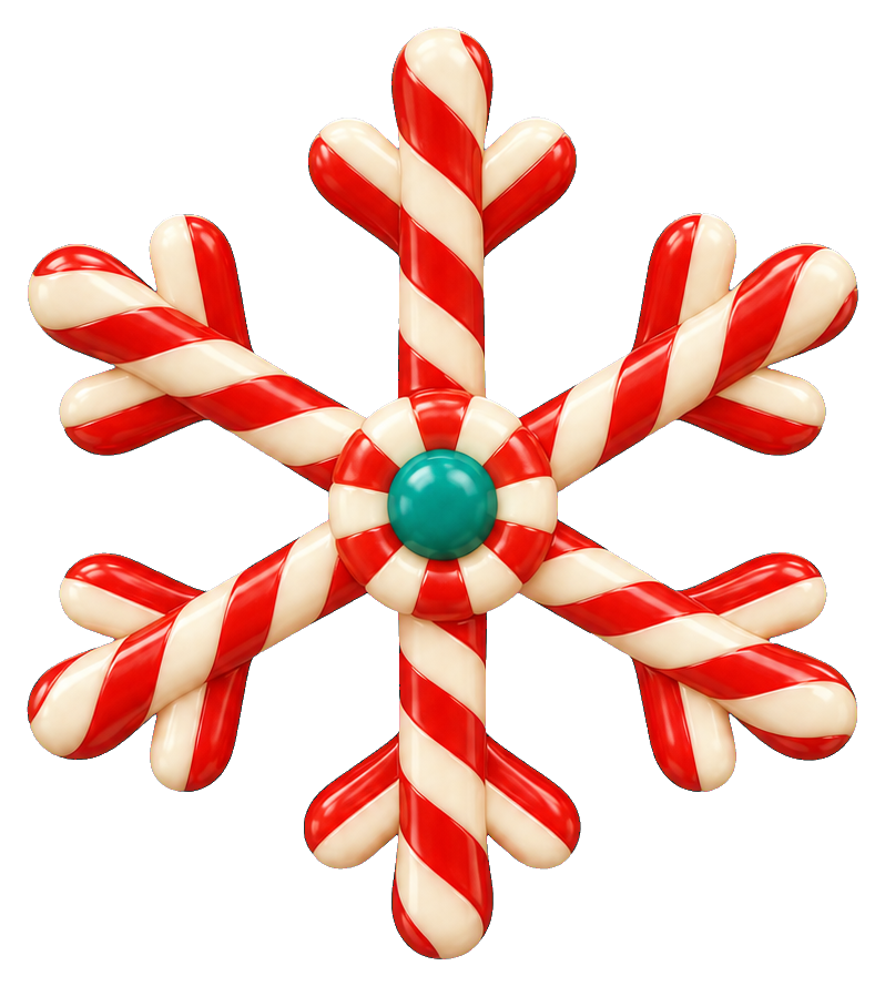 Preview for Peppermint Candy Snowflake