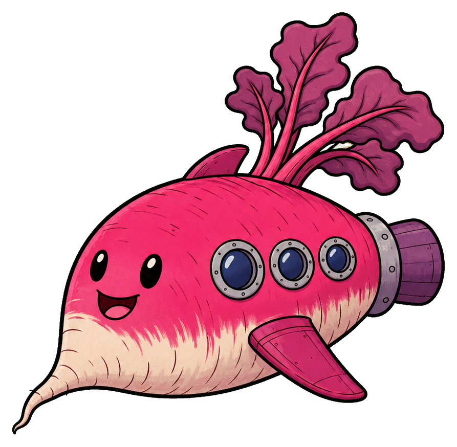 Preview for Radish Spaceship Sticker