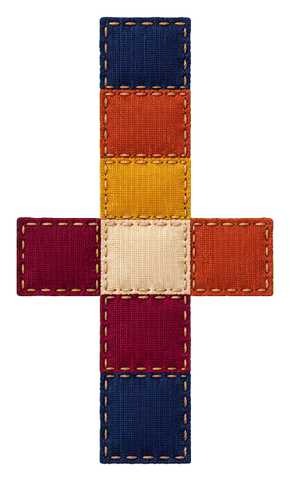 Preview for Patchwork Cross Sticker For Faith Designs