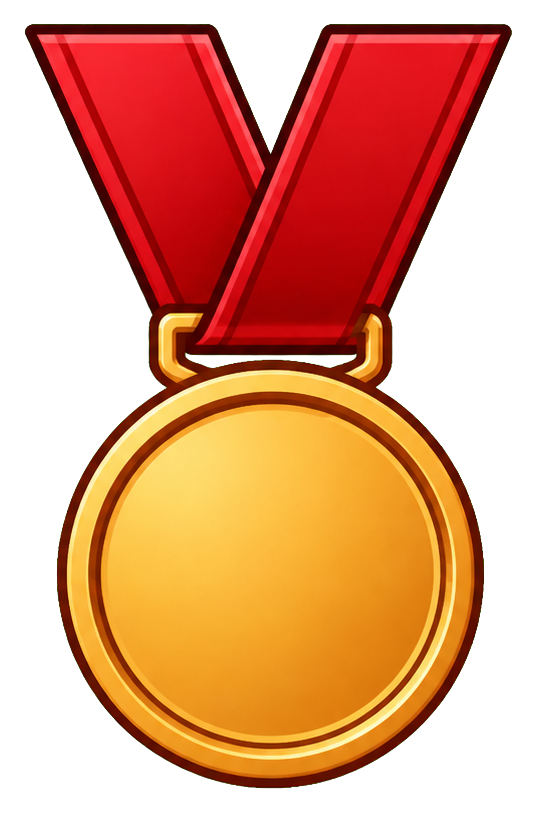 Preview for Gold Running Medal Sticker