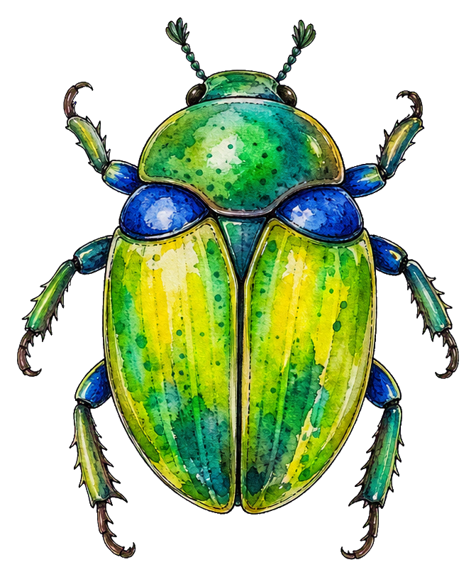 Preview for Lime Flower Chafer Sticker