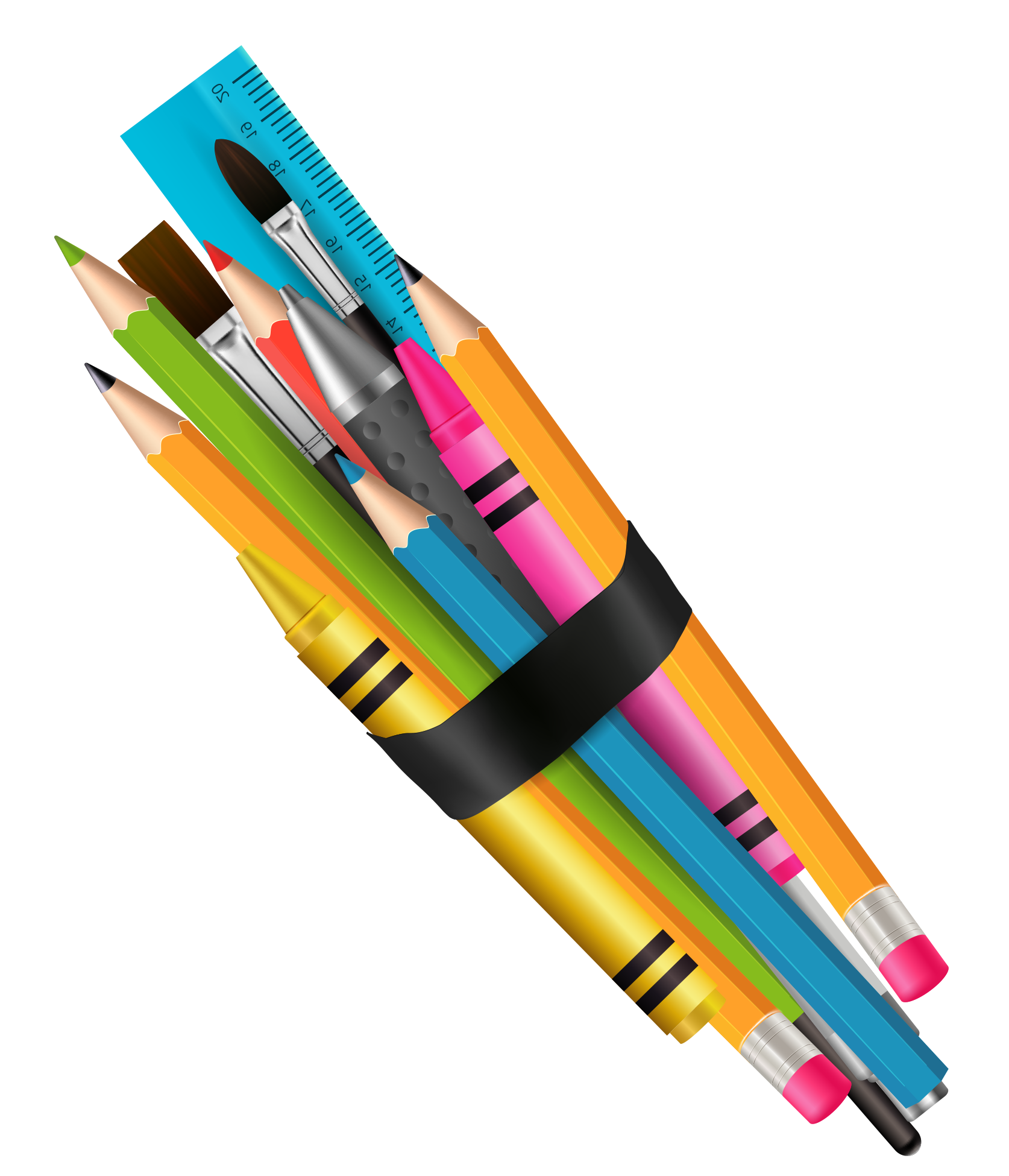Preview for Colorful-pencils-scissors-bundle-back-to-sticker-bf66a