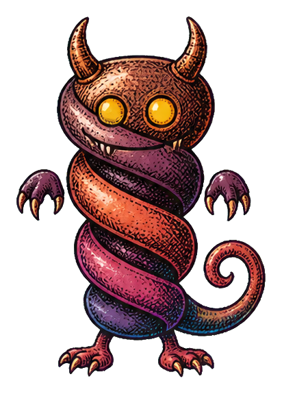 Preview for Corkscrew Chimera Monster Sticker
