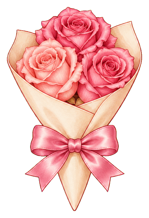 Preview for Coquette Rose Bouquet With Bow
