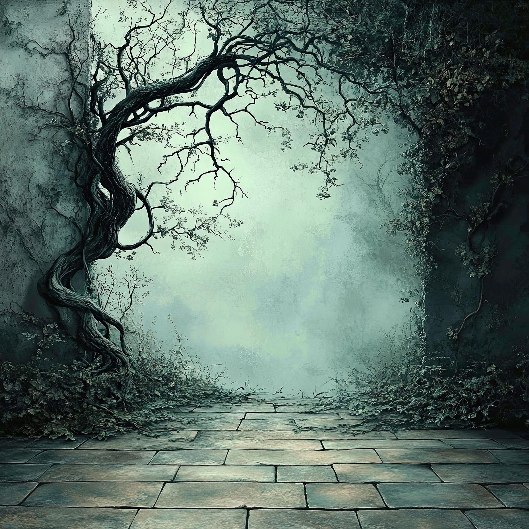 Preview for Mysterious-pathway-dark-forest-spooky-backdrop-background-f2e1c