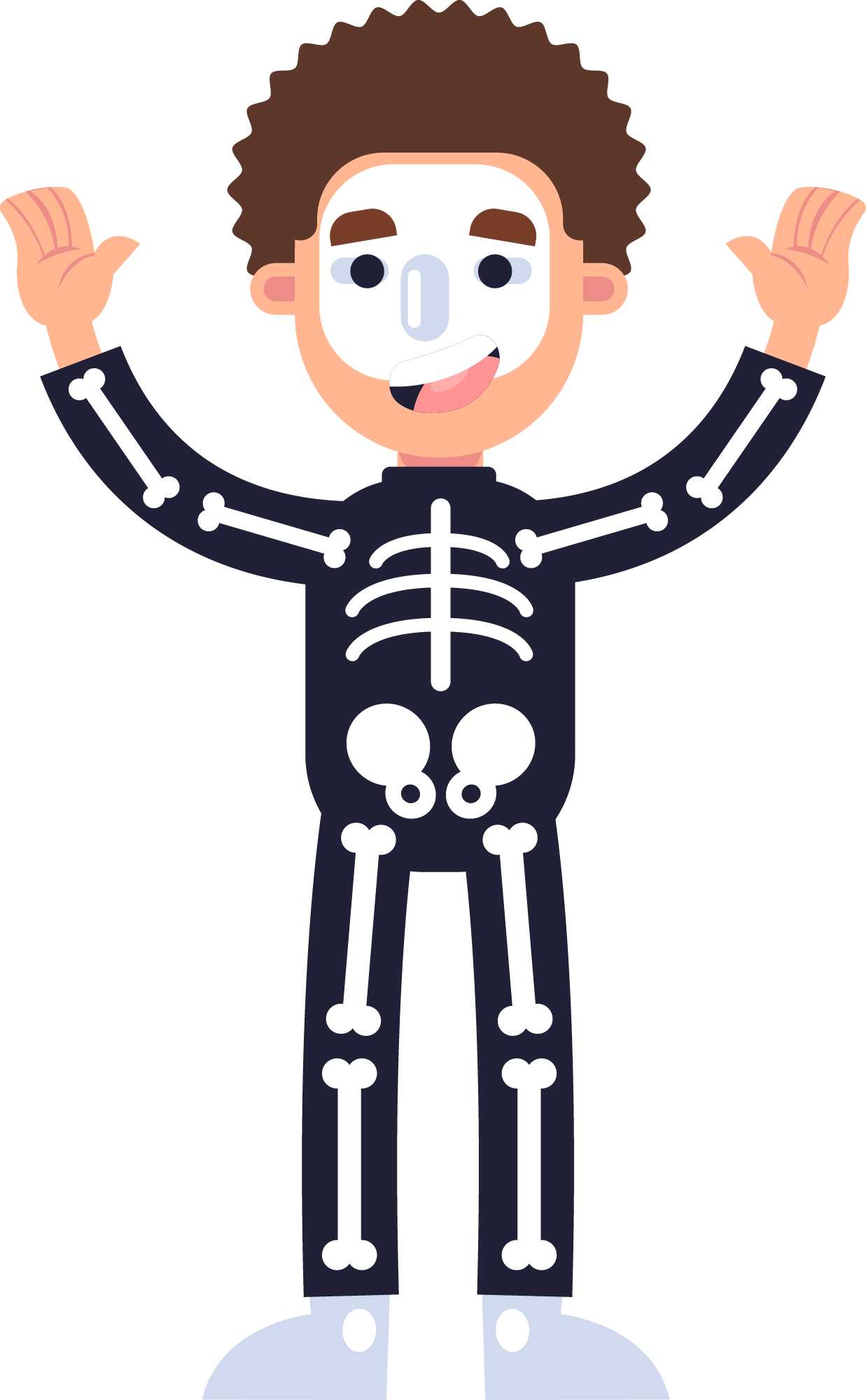 Preview for Cartoon-skeleton-costume-halloween-costume-sticker-db90f