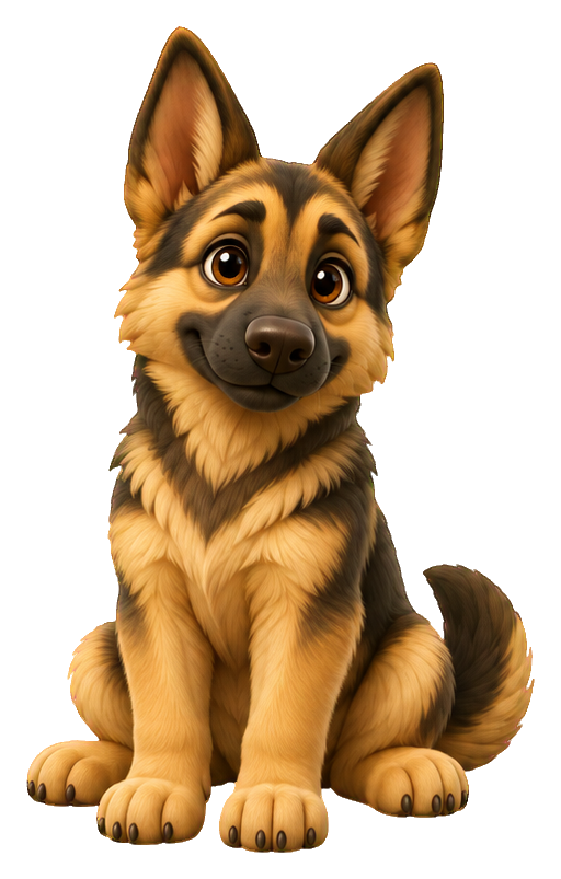 Preview for 3d Puppy Pals Shepherd Pup