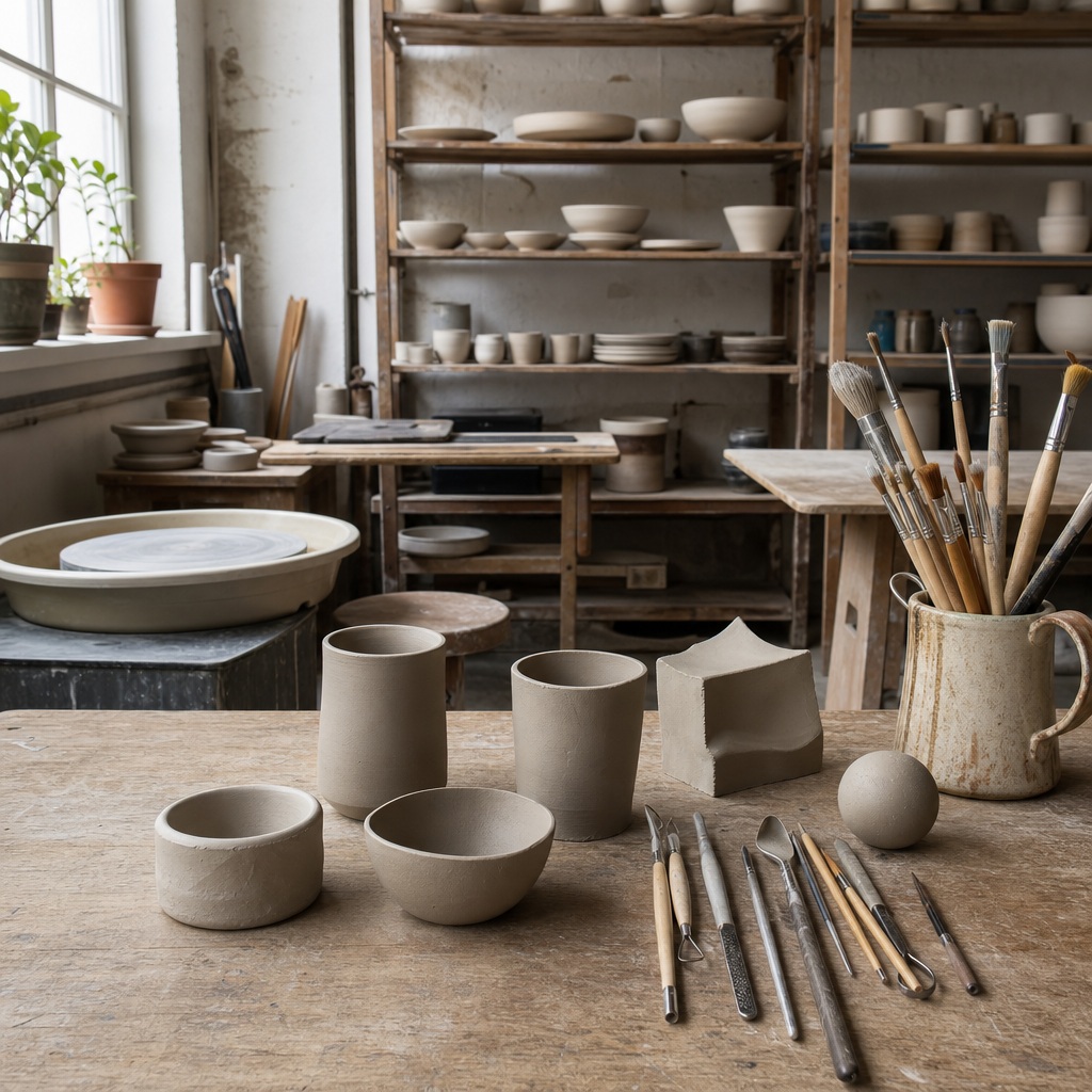 Preview for Neutral Pottery Studio Background