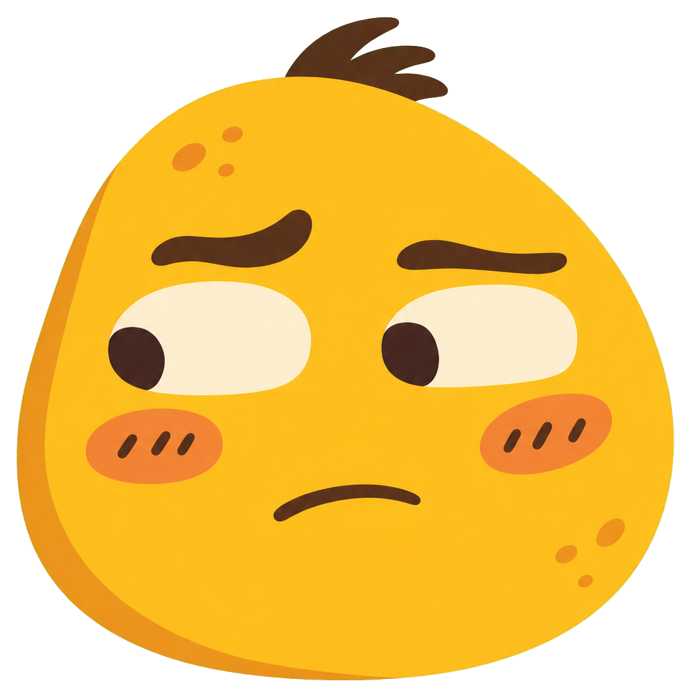 Preview for Awkward Side Eye Face Sticker