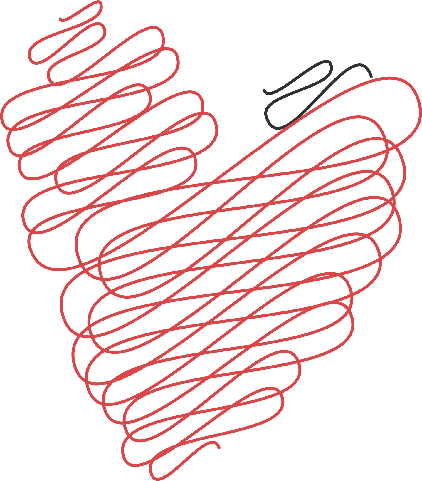 Preview for Red-wireframe-heart-design-love-design-sticker-4c8c3
