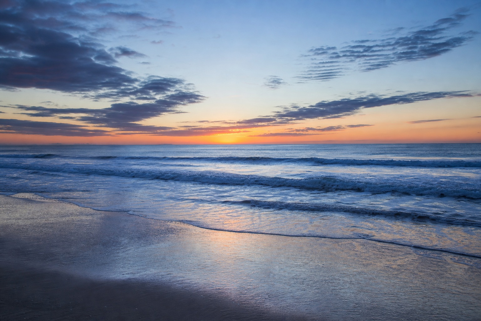Preview for Coastal Sunrise Ocean Background