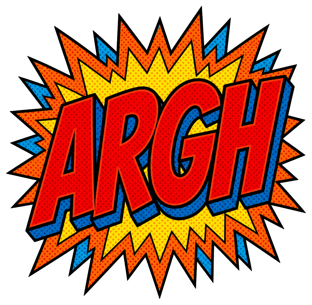 Preview for Argh Burst Comic Sticker