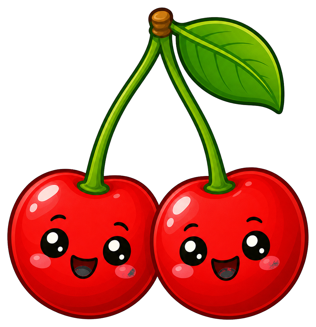 Preview for Cute Cherries Sticker For Designs