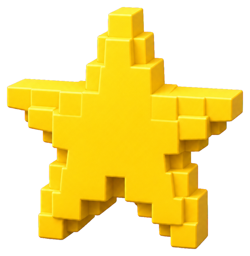Preview for Blocky Star Sticker