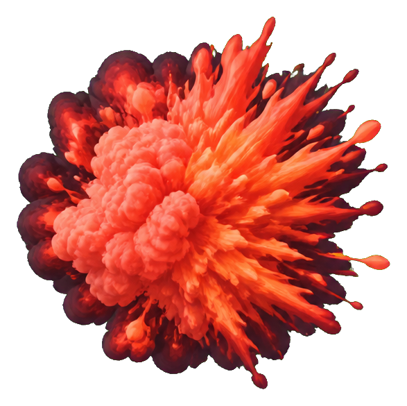 Preview for Coral Explosion Sticker Graphic
