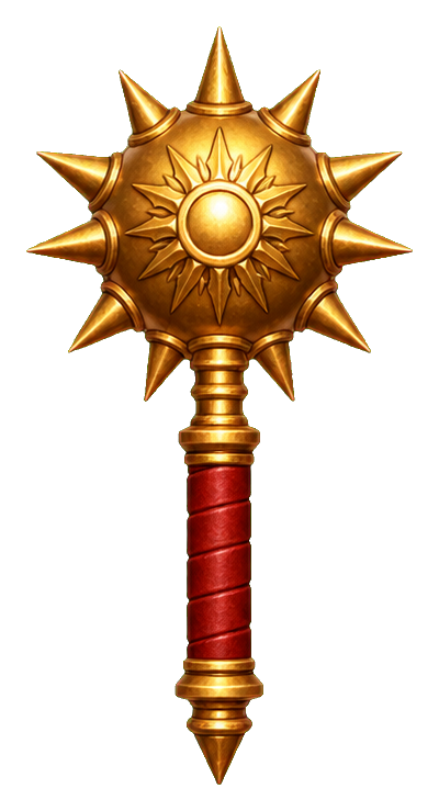 Preview for Sunburst Mace Sticker For Game Designs